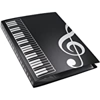 Los mejores  - MOREYES Carpeta de música Canción Soporte de papel transparente de almacenamiento para tamaño A4 papel con 40 bolsillos…